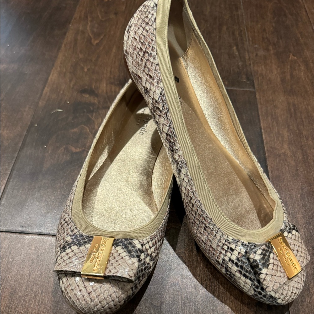 3 pairs of Kate Spade ballet flats - size 8